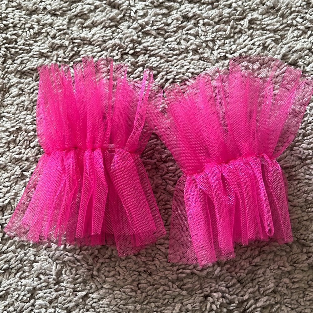 Beaded ballerina tutu costume with arm sleeves and hair clip - Picture 8 of 8